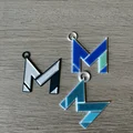 Móc khóa chữ M (M letter Keychain) - Thiết kế in 3D đơn giản, cá tính - Thumbnail 1