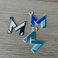 Móc khóa chữ M (M letter Keychain) - Thiết kế in 3D đơn giản, cá tính - Thumbnail 3