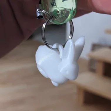 Mô hình chú thỏ móc khóa (Keychain Rabbit) dễ thương cho máy in 3D