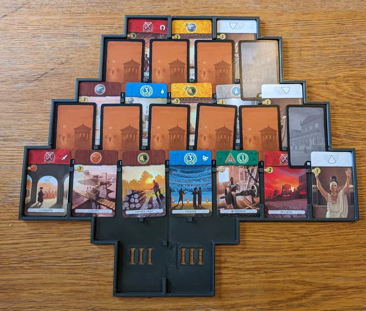Khay giữ bài 7 Wonders Duel + Agora + Pantheon - Image 1