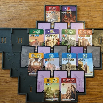 Khay giữ bài 7 Wonders Duel + Agora + Pantheon