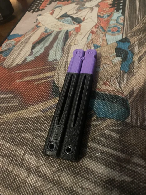 Bản Remix Performance Flipper của mẫu Print-in-Place Butterfly Knife Trainer (Sanford Prime) - Image 4