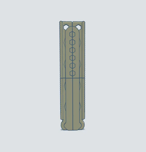 Bản Remix Performance Flipper của mẫu Print-in-Place Butterfly Knife Trainer (Sanford Prime) - Image 6