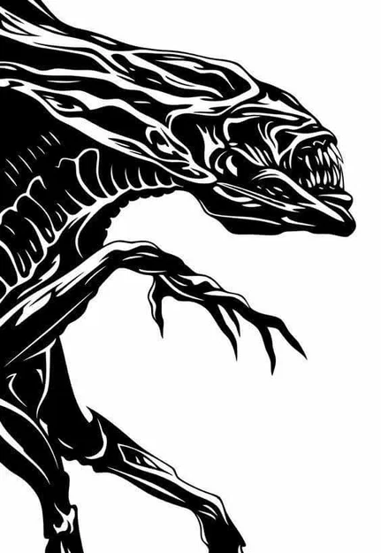Mô hình Alien Queen treo tường – Tranh nghệ thuật 3D độc đáo - Image 1