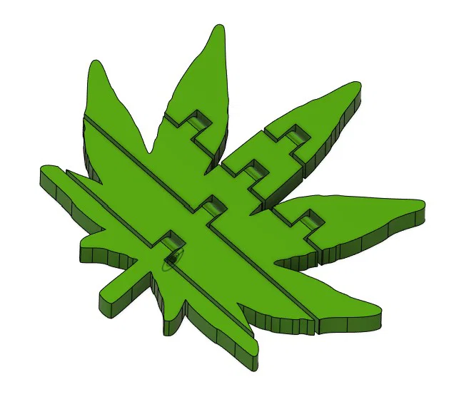 Mô hình lá cây Flexi Leaf linh hoạt - File STL in 3D đẹp mắt - Image 1