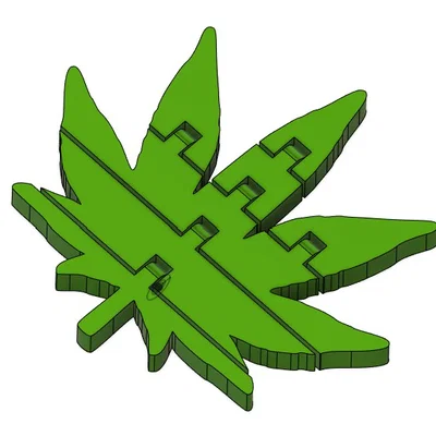 Mô hình lá cây Flexi Leaf linh hoạt - File STL in 3D đẹp mắt