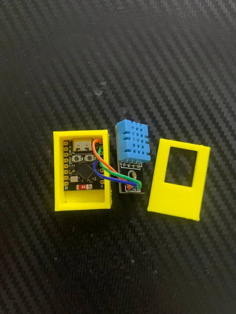 Vỏ hộp 3D cho ESP32 C3 kết hợp cảm biến DHT11 DIY - Image 1