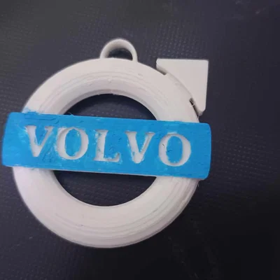 Móc khóa logo Volvo in 3D đẹp mắt, dễ thực hiện