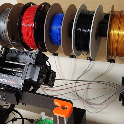 Giá treo cuộn filament MMU3 gắn tường (MMU3 Wall Mount Spool Holder)