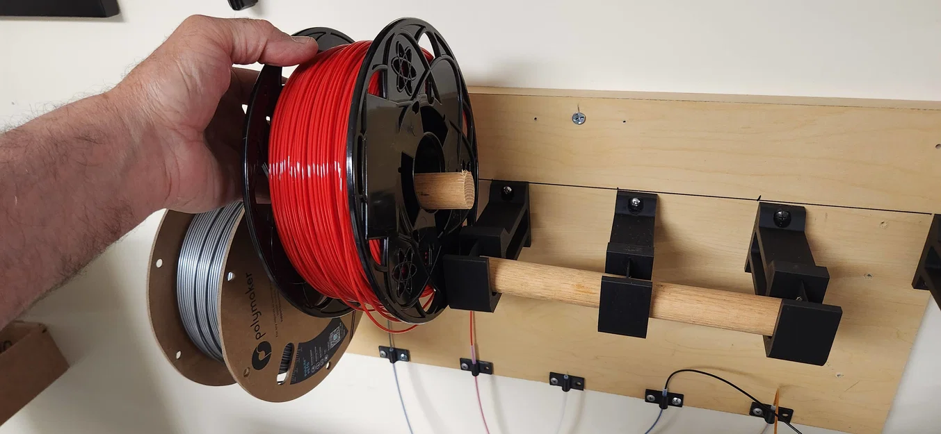 Giá treo cuộn filament MMU3 gắn tường (MMU3 Wall Mount Spool Holder) - Image 3