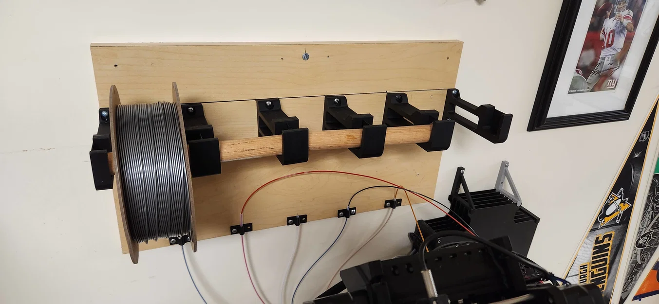 Giá treo cuộn filament MMU3 gắn tường (MMU3 Wall Mount Spool Holder) - Image 4