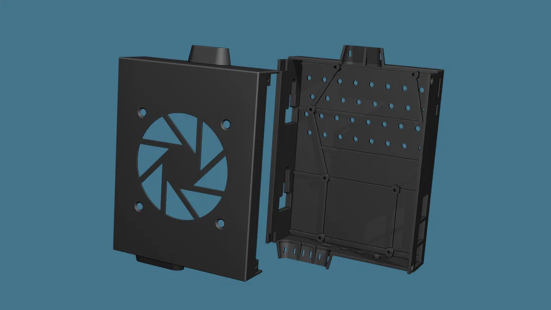 Case MCU + Raspberry Pi 3B/4B cho Sovol SV06/SV06 Plus kèm quạt 80*10 - Image 2