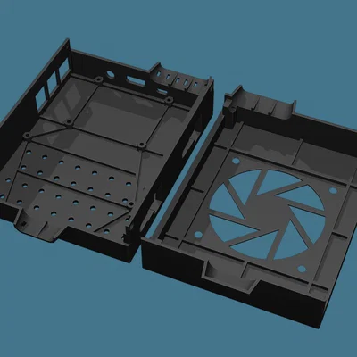Case MCU + Raspberry Pi 3B/4B cho Sovol SV06/SV06 Plus kèm quạt 80*10