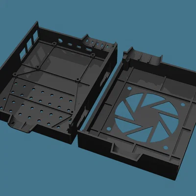 Case MCU + Raspberry Pi 3B/4B cho Sovol SV06/SV06 Plus kèm quạt 80*10