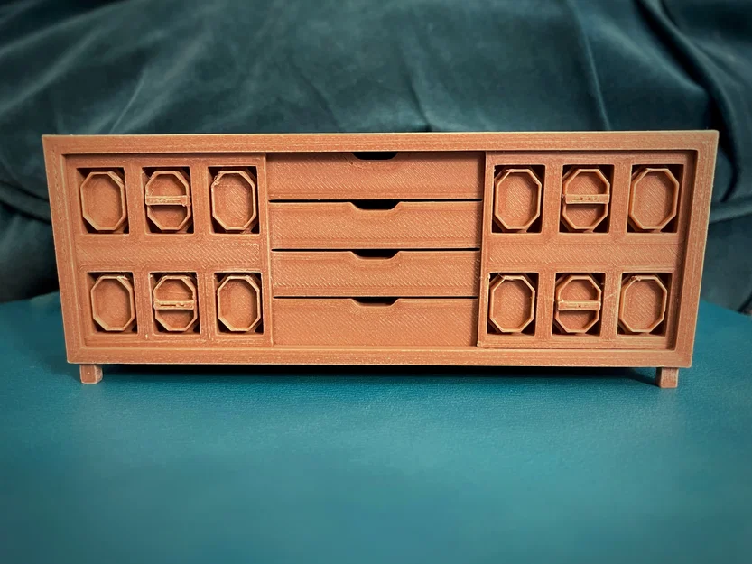 Tủ Credenza nhà búp bê MCM tỉ lệ 1:12 - Image 1