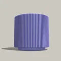 Chậu cây Mid Century Modern kèm khay hứng nước - Rãnh tuyến tính - Thumbnail 4