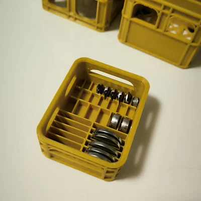 Thùng nhựa mini xếp chồng đựng pin AA, AAA, 18650 - In 3D sáng tạo