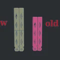 Tay cầm dài hơn + mặt trơn của Balisong Sanford Prime - Thumbnail 2