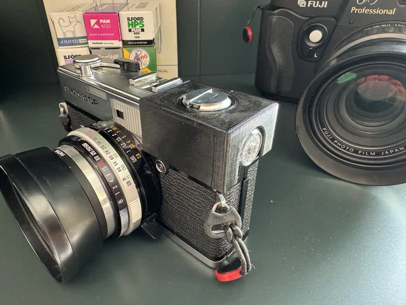 Nắp che meter và kính ngắm cho máy film Olympus 35 SP - Image 1