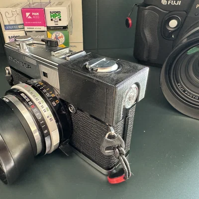 Nắp che meter và kính ngắm cho máy film Olympus 35 SP