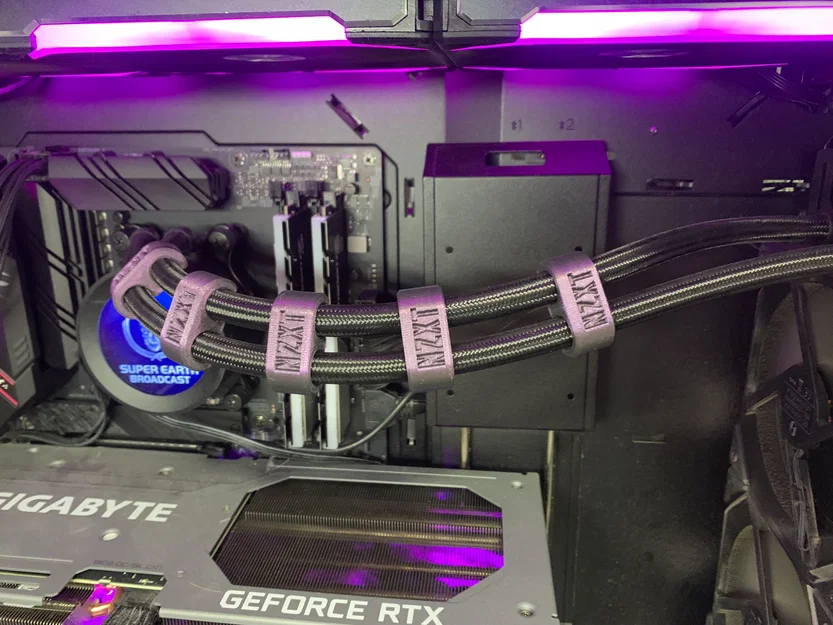 Kẹp giữ ống tản nhiệt AIO NZXT 5mm giúp đi dây gọn gàng cho PC - Image 1