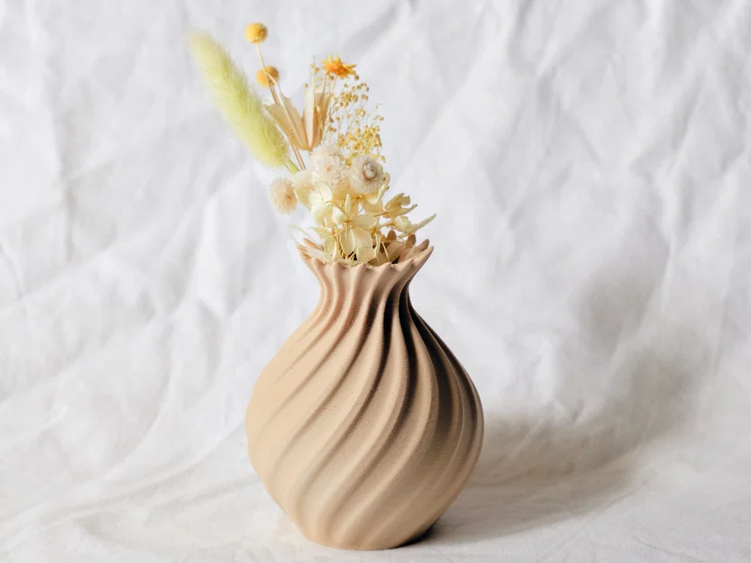 Bình hoa xoắn ốc 3D (Twisted Pot) trang trí nhà cửa độc đáo - Image 1