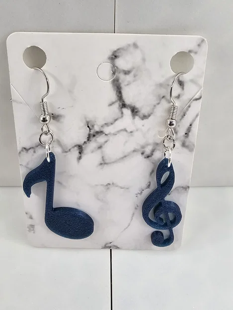 Bông tai nốt nhạc (Music Note Earrings) - Image 1