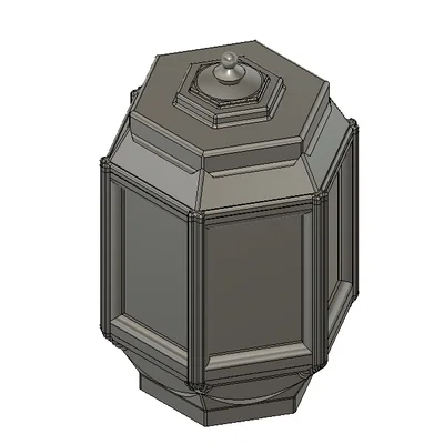 Lamp #16 - Toro Lantern (Đèn lồng lục giác kiểu Nhật)