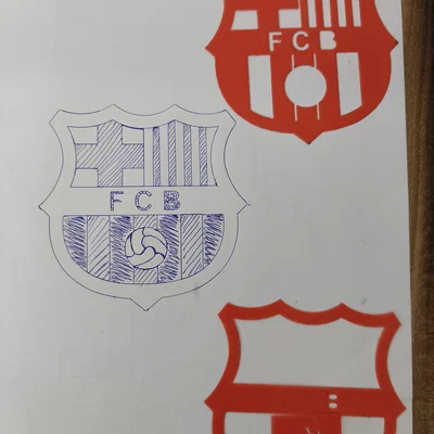 Stencil logo Barcelona | FCB