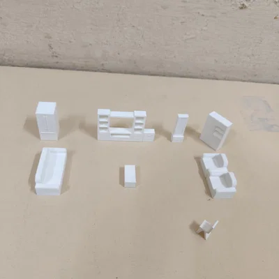 Mô hình kiến trúc ngôi nhà thu nhỏ in 3D chi tiết