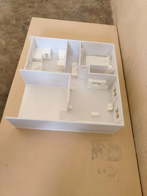 Mô hình kiến trúc ngôi nhà thu nhỏ in 3D chi tiết - Image 10