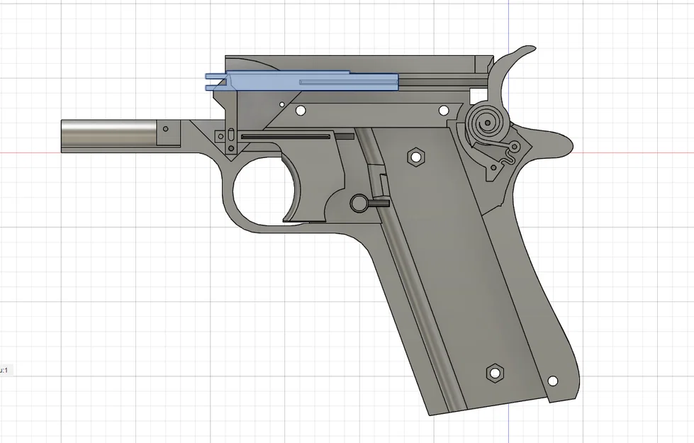 Colt 1911 có blowback (prop in 3D) - Image 11