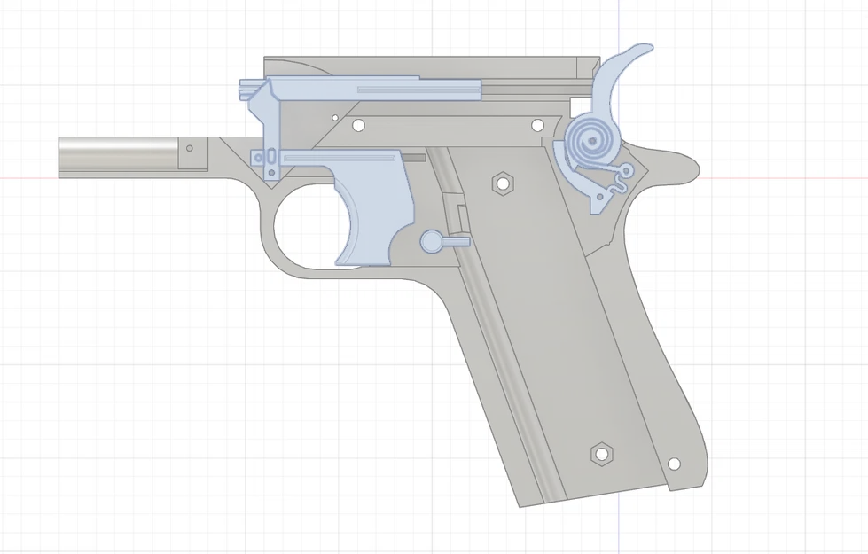 Colt 1911 có blowback (prop in 3D) - Image 13
