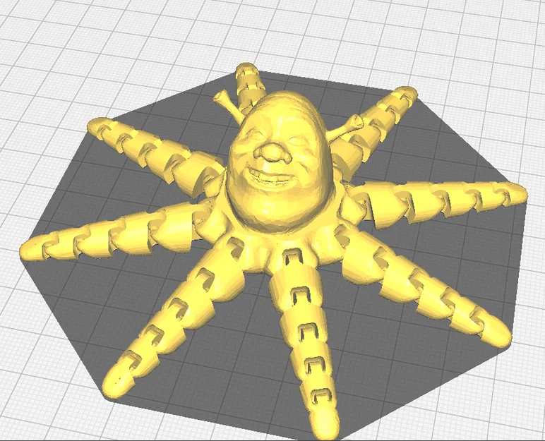 Mô hình 3D Shrecktopus: Đồ chơi Fidget độc đáo, linh hoạt - Image 1