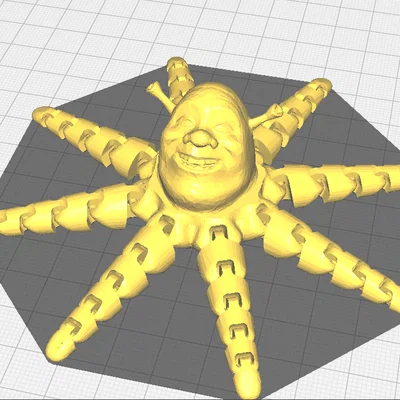 Mô hình 3D Shrecktopus: Đồ chơi Fidget độc đáo, linh hoạt
