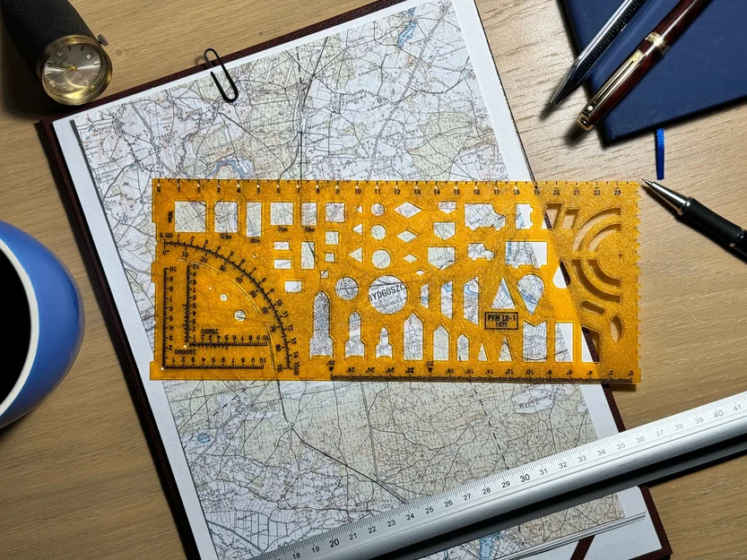 Thước Khuôn Quân Sự "Commander's Ruler" LD-1 (Bản Remake) - Image 1