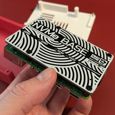 Vỏ Raspberry Pi 5 NVMe (kèm bo Pimoroni NVMe Base)