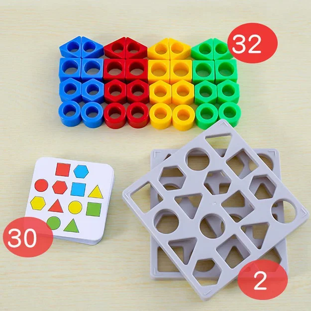 Trò chơi ghép hình Montessori / Hra přiřazování tvarů (3+) - Image 2