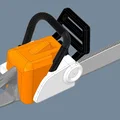 Mô hình máy cưa xích tỷ lệ 1/10 - Phiên bản tối ưu cho máy in 3D SLA - Thumbnail 3