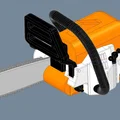 Mô hình máy cưa xích tỷ lệ 1/10 - Phiên bản tối ưu cho máy in 3D SLA - Thumbnail 4