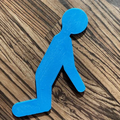 Biển báo nhà vệ sinh phong cách hài hước độc đáo cho 3D printing
