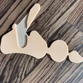 Biển báo nhà vệ sinh phong cách hài hước độc đáo cho 3D printing - Thumbnail 3