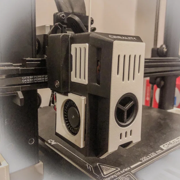 Bộ mặt nạ che quạt Snap-On cho Ender 3 V3 KE - Dễ in, lắp đặt nhanh - Image 2