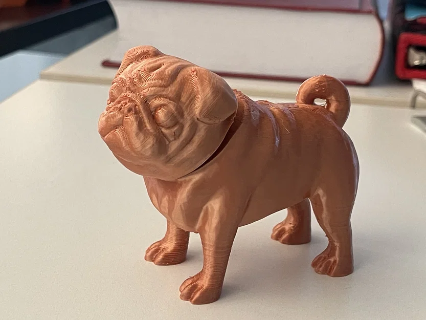 Mô hình chú chó Pug gật đầu (Pug Bobblehead) trang trí bàn làm việc - Image 1