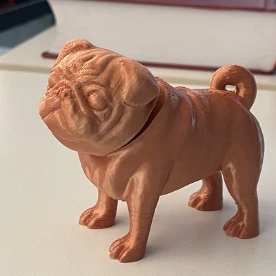 Mô hình chú chó Pug gật đầu (Pug Bobblehead) trang trí bàn làm việc