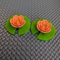 Bông tai hình lá sen 3D (Lilypad Earrings) xinh xắn và dễ thương - Thumbnail 1