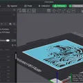 Khuôn in 3D họa tiết sóng biển (Stencil Wave) trang trí nghệ thuật - Thumbnail 2