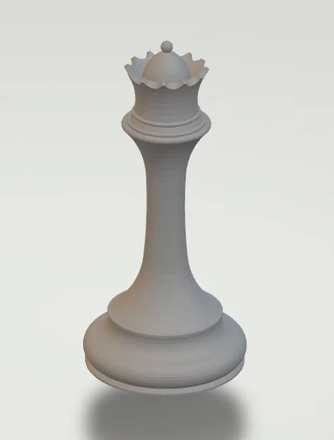 Mẫu 3D Chess Queen (Quân Hậu) - Tải file STL in 3D miễn phí - Image 1