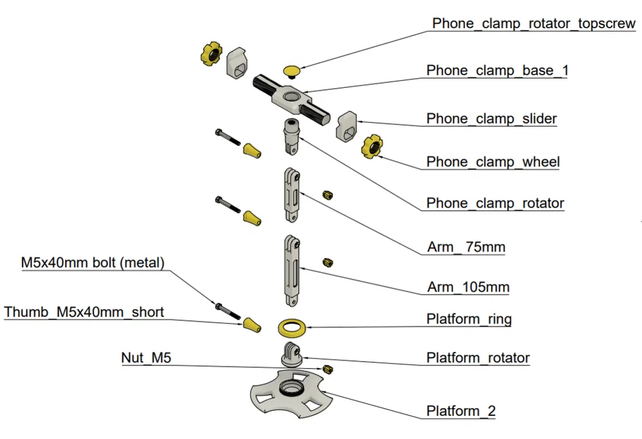 Hệ Giá Đỡ Module Để Bàn cho Smartphone & GoPro - Image 7