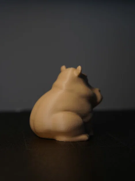 Mô hình chú hà mã mũm mĩm Happy Chonky Hippo trang trí siêu cute - Image 5